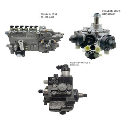Excavator Spare Parts Fuel Injection Pump for Mitsubishi Engine 101608-6412 6D34 0445020608 D06FR 0445020083 D04FR SK130-8