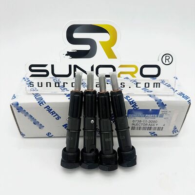 Excavator PC200-7 PC200-6 Engine S6D102 Engine Spare Parts Injector ASS'Y 6738-11-3100 6738-11-3090